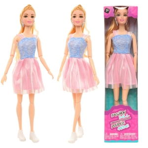 Bambola fashion stile Barbie con scatola per ragazze