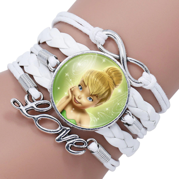 Bracciale Disney Tinkerbell per bambine con sfondo bianco