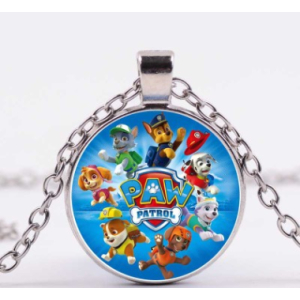 Collana con ciondolo rotondo con tutti i personaggi di Pat'Patrouille