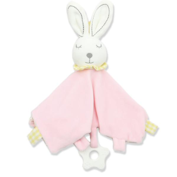 coniglio coccoloso rosa da bambina