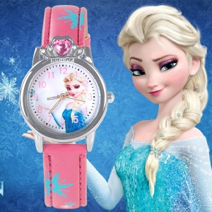 Orologio Rosa Elsa Snow Queen per ragazze alla moda