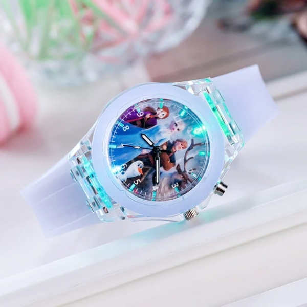 Orologio LED Snow Queen per ragazze alla moda