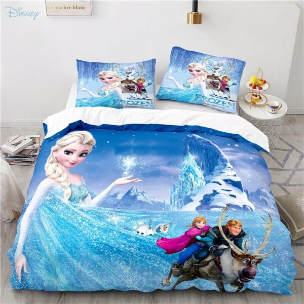Set letto 2 pezzi Snow Queen per ragazze. Buona qualità, molto originale