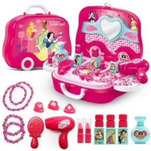 Astuccio per il trucco di Minnie per le ragazze, completo di collana e rossetto.