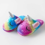 Pantofole unicorno multicolore per bambine