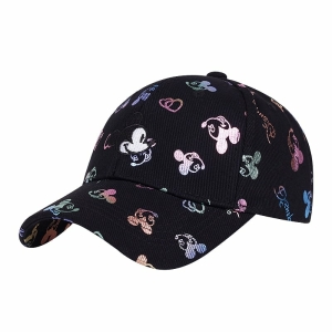 Cappellino Disney Mickey per ragazze, nero alla moda