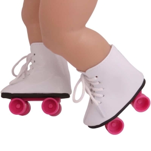 Mini pattini a rotelle per bambole alla moda