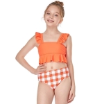 Costumi da bagno 2 pezzi alla moda per bambine da 2 a 14 anni