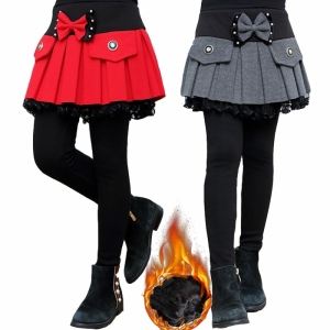 Set gonna e pantaloni da ballo per bambine alla moda, vari colori