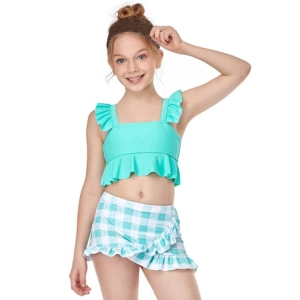 Costume da bagno a due pezzi per le bambine alla moda