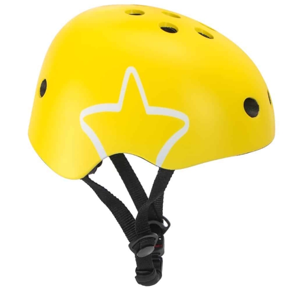 Casco da bicicletta a forma di stella per ragazze casco da bicicletta a forma di stella per ragazze giallo m