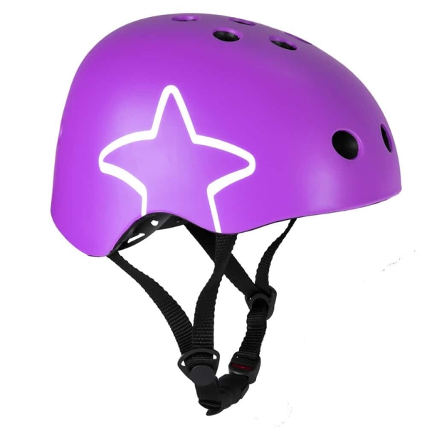 Casco da bicicletta a forma di stella per ragazze casco da bicicletta a forma di stella per ragazze viola m