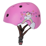 Casco da bicicletta unicorno rosa per ragazze