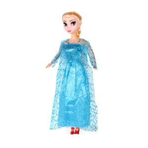 Bambola Elsa Regina delle Nevi per bambine blu alla moda