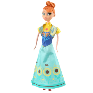 Bambola principessa Anna la Regina delle Nevi per bambine alla moda