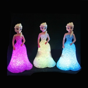 Luce notturna a LED della Regina delle Nevi per ragazze alla moda