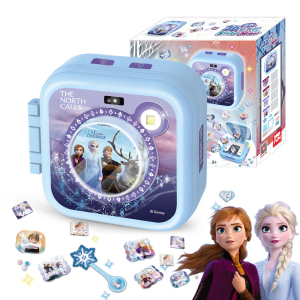 Macchina per creare adesivi 3D della Regina delle Nevi per le ragazze. colori blu in una scatola