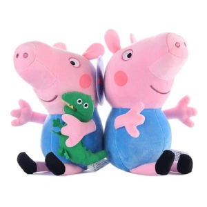 Set di 2 peluche Peppa Pig George per bambine. Di buona qualità e molto originali