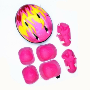 Set completo di attrezzature per bicicletta rosa per ragazze