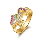 Anello Unicorno per bambina in oro