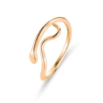 Anello a serpente regolabile per ragazze alla moda