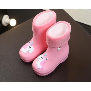 Stivali di gomma unicorno impermeabili e caldi per le bambine. Di buona qualità e molto comodi sul tavolo