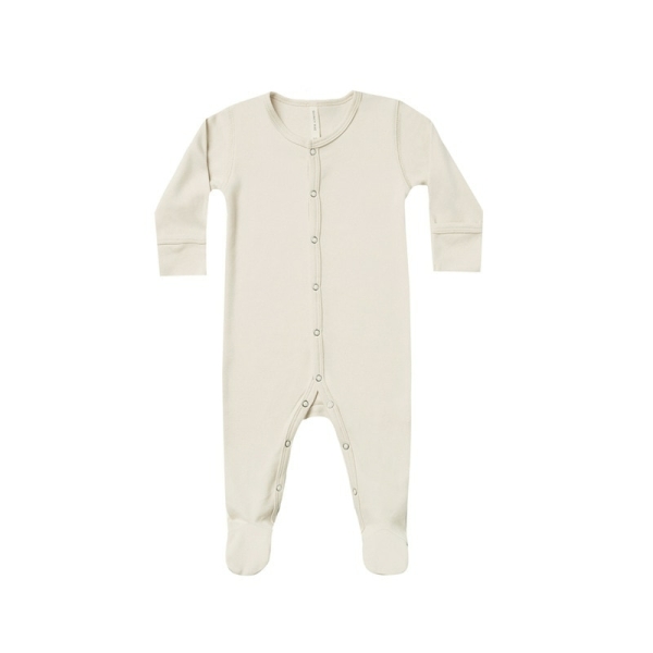 Tuta da bambino cardigan beige a maniche lunghe con chiusura a bottoni