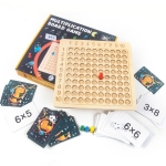 Gioco di moltiplicazione Montessori in legno per bambine con scatola