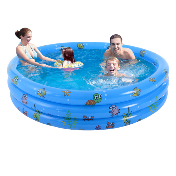 Piscina gonfiabile blu per bambini con bagno per famiglie