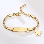 Bracciale in oro con dettaglio a farfalla
