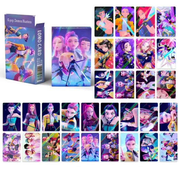 IMG_10_2025_jeu_de_30_cartes_K_pop_Demno_Hunters_d.jpg Jeu de 30 cartes K-pop Demon Hunters et le paquet en haut à gauche. Sur fond blanc.
