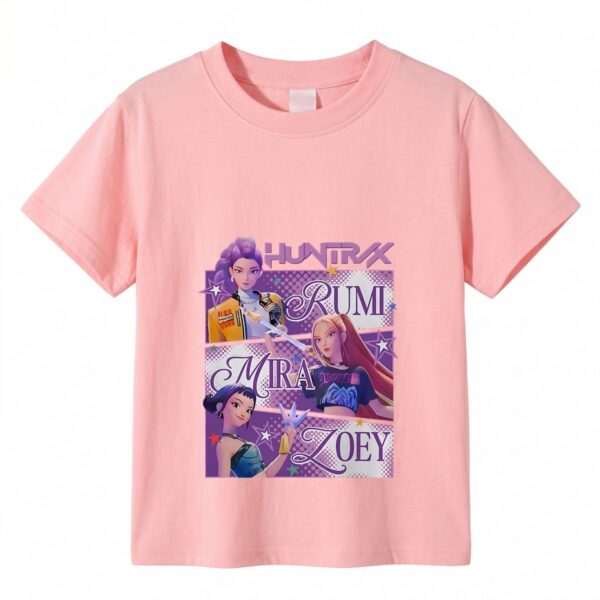 Cacciatori di demoni K-pop T-shirt ragazza Rumi Mira Zoey IMG 30 04 t shirt k pop demon hunters fille Rumi Mira Zoey 5